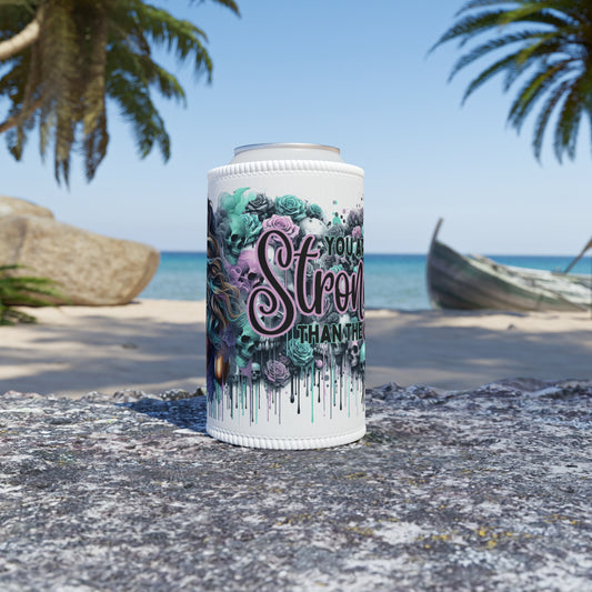 Stronger Than The Storm Stubby Cooler - Stylish Drink Insulator