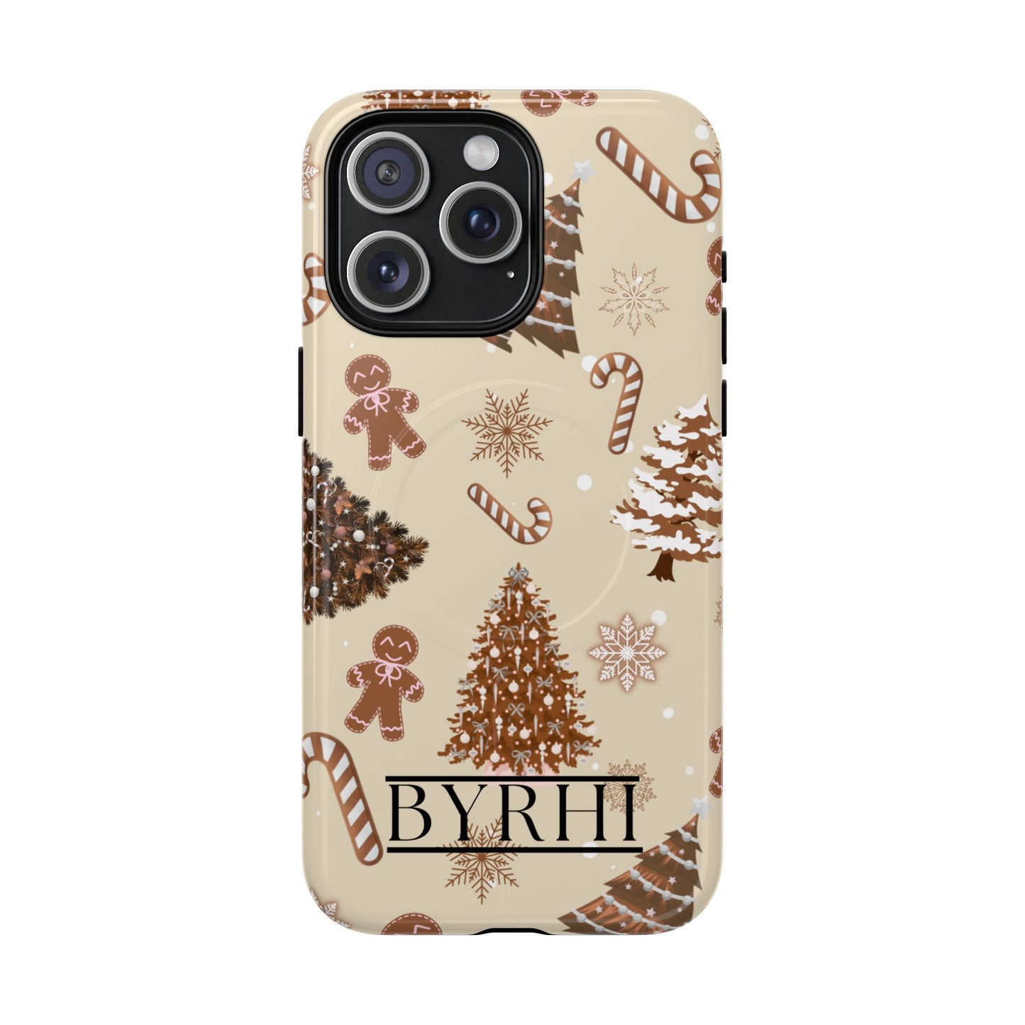 Brown Christmas Tough Phone Case | Stylish & Durable Protection