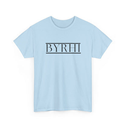 Minimalist Unisex Heavy Cotton Tee - Stylish BYRHI Graphic Shirt