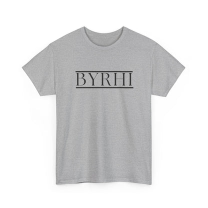 Minimalist Unisex Heavy Cotton Tee - Stylish BYRHI Graphic Shirt