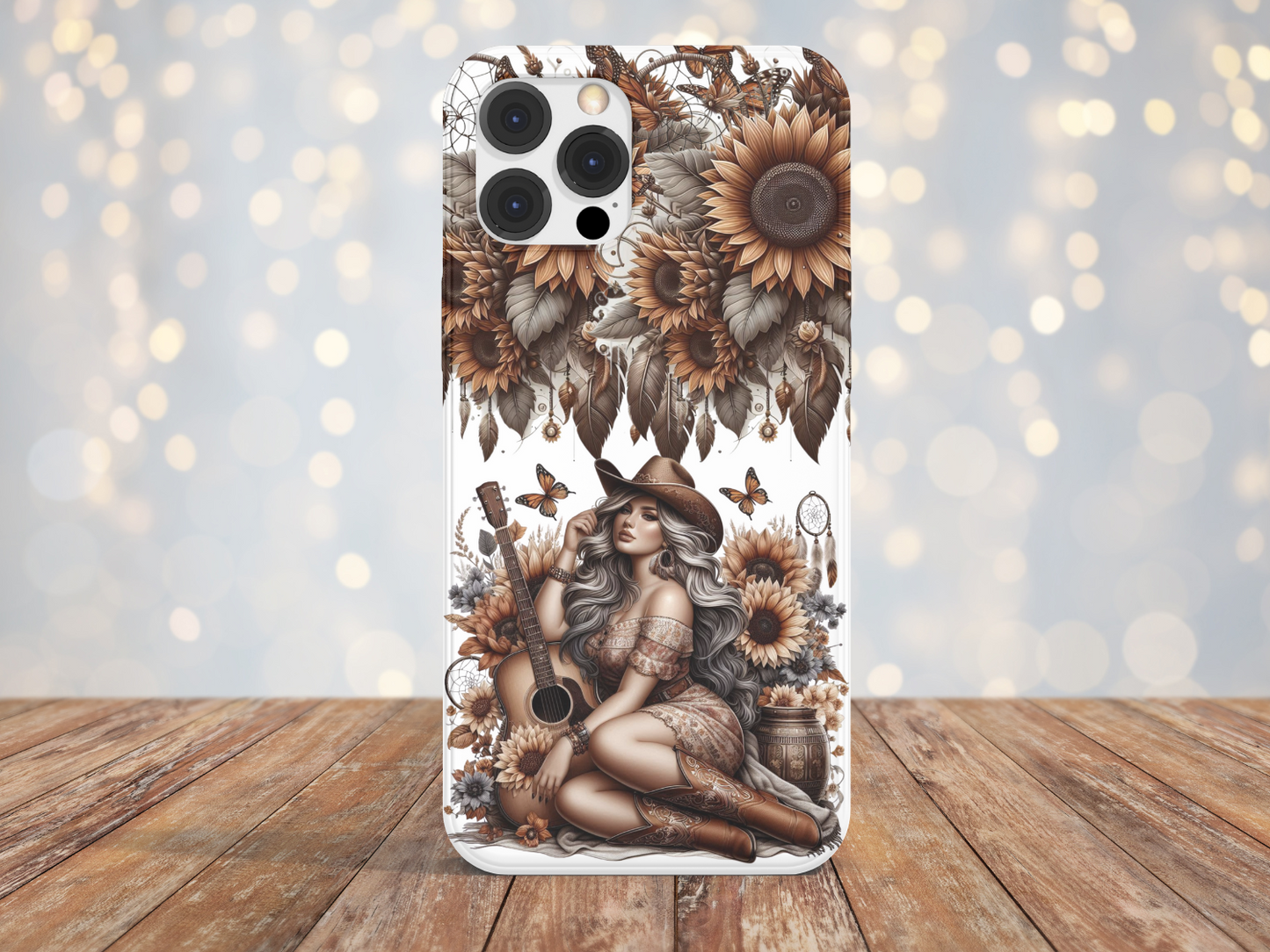 Country Girl Beige Brown-Phone Case