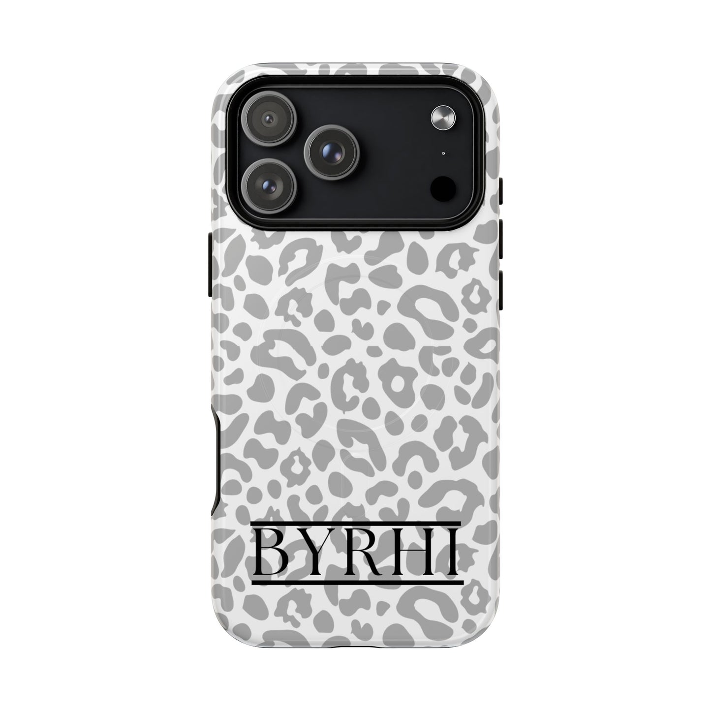 Grey Leopard Tough Phone Case | Stylish & Durable Protection