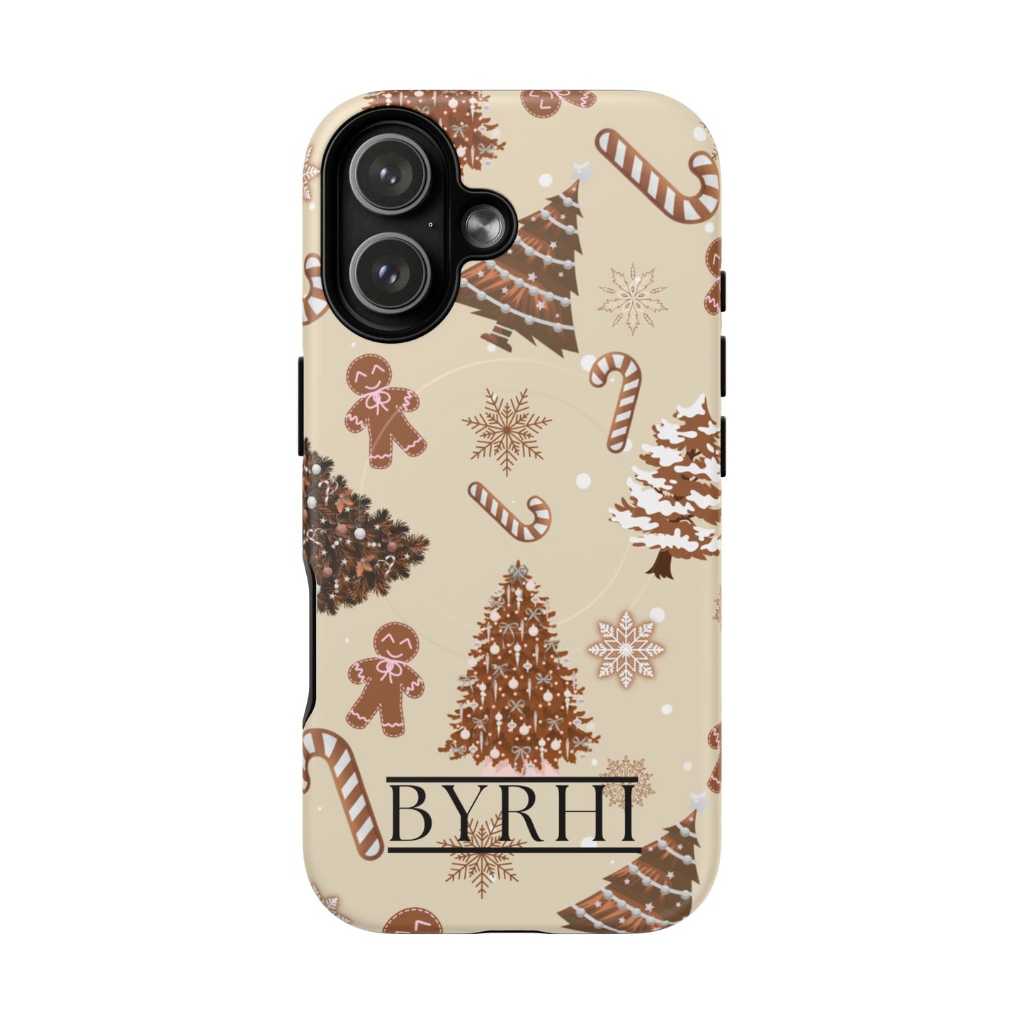 Brown Christmas Tough Phone Case | Stylish & Durable Protection