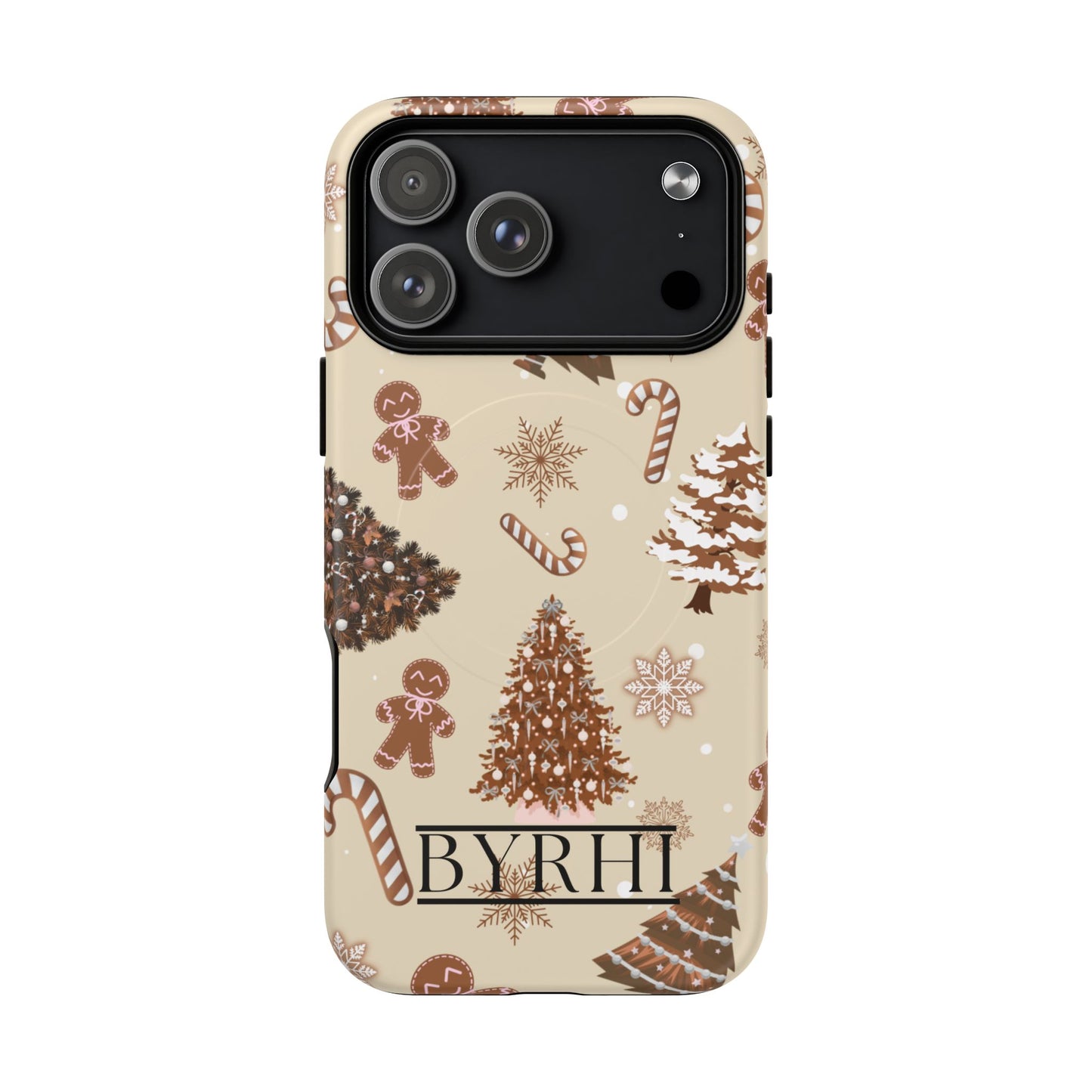 Brown Christmas Tough Phone Case | Stylish & Durable Protection