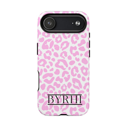 Pink Leopard Print Tough Phone Case | Stylish & Durable Protection