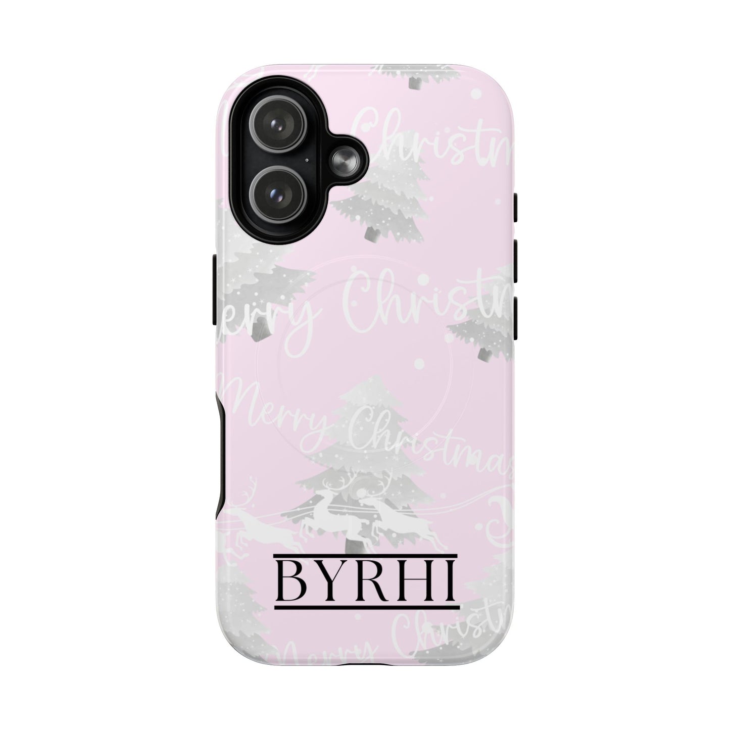 Merry Christmas Pink Tough Phone Case | Stylish & Durable Protection