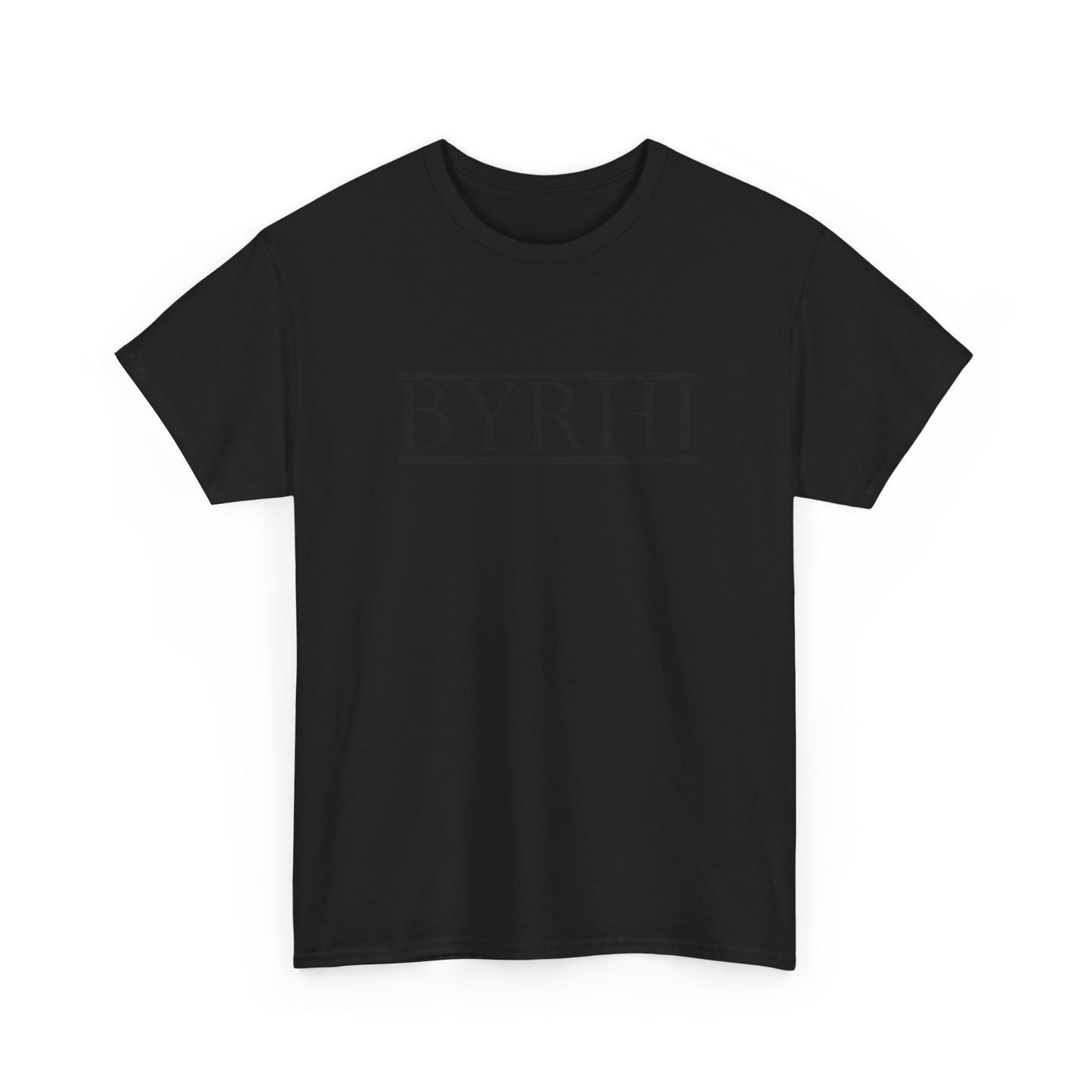Minimalist Unisex Heavy Cotton Tee - Stylish BYRHI Graphic Shirt