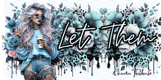 BLUE AND WHITE FLOWERS LET THEM- PRE ORDER ONLY