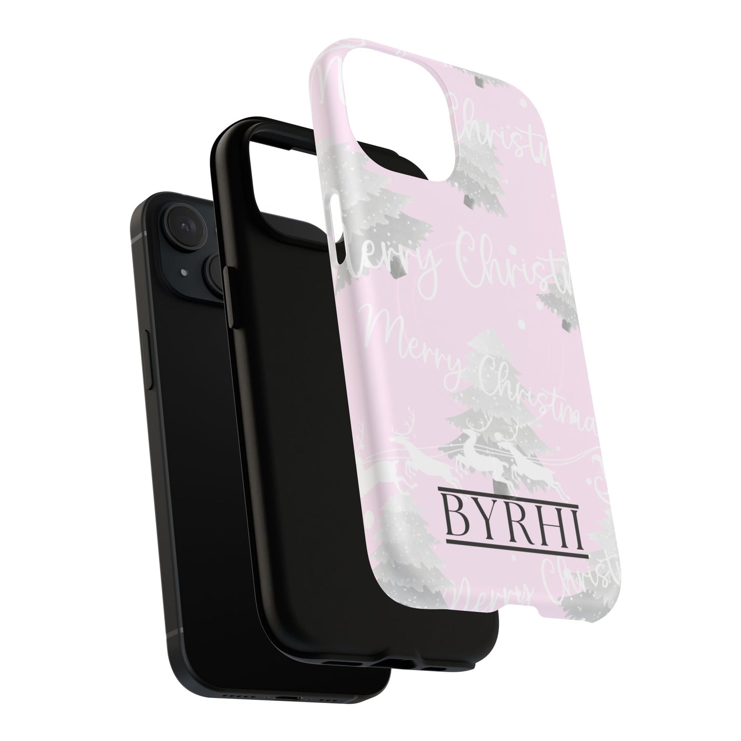 Merry Christmas Pink Tough Phone Case | Stylish & Durable Protection