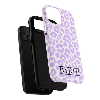 Purple Leopard Tough Phone Case | Stylish & Durable Protection