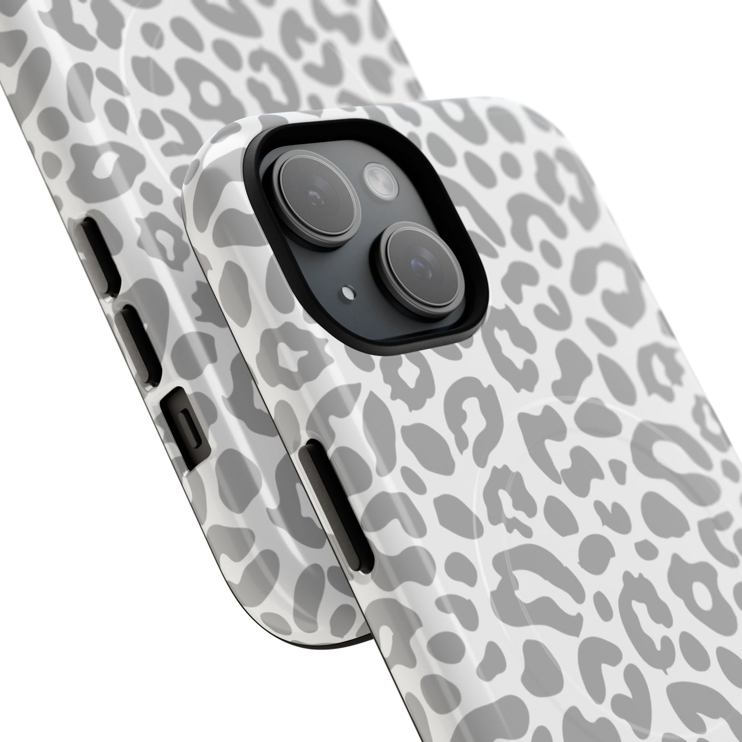 Grey Leopard Tough Phone Case | Stylish & Durable Protection