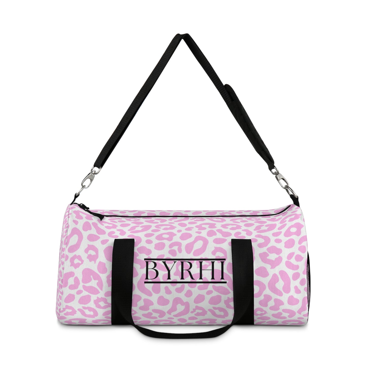 Stylish Pink Leopard Print Duffel Bag