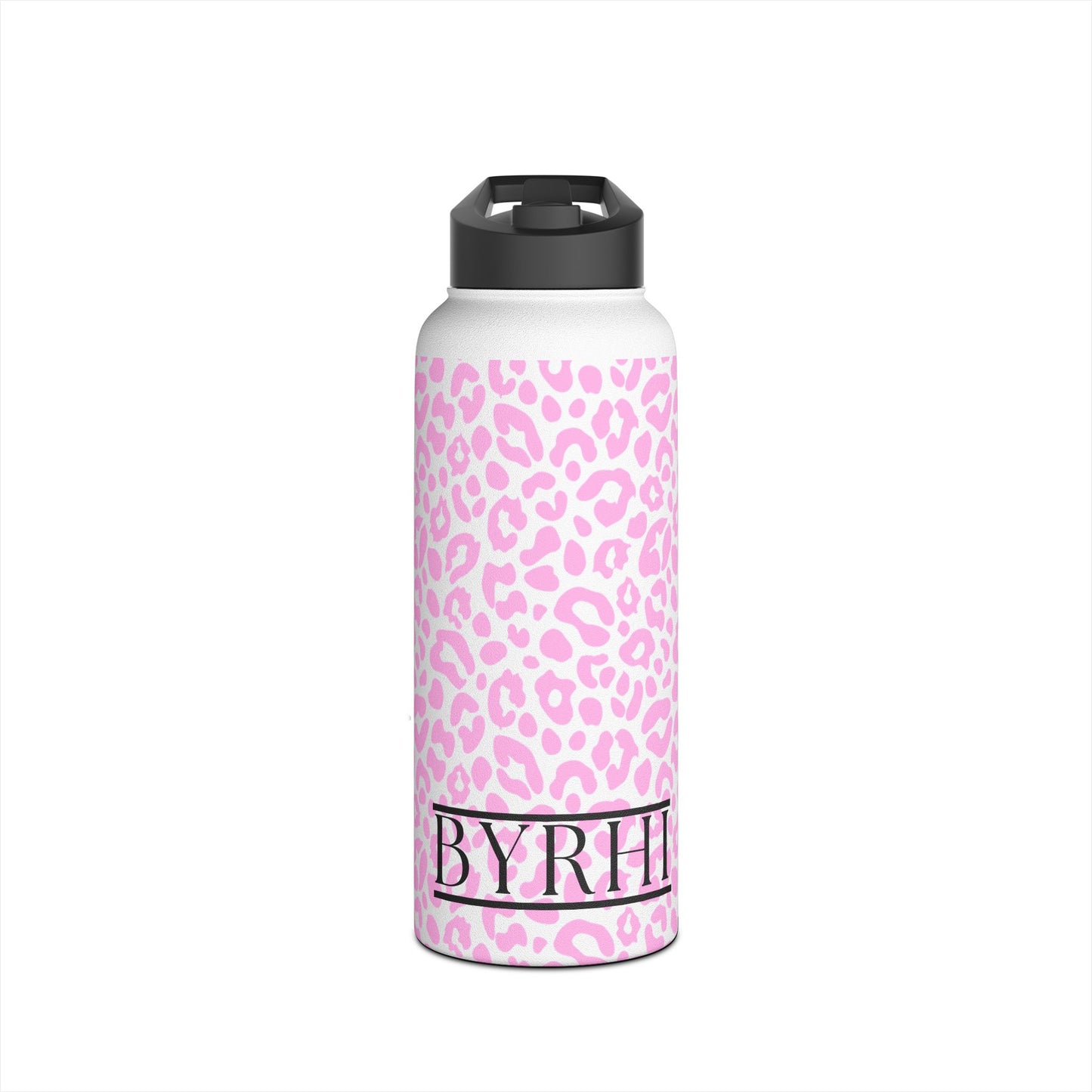 Pink Leopard Print | Stainless Steel Water Bottle