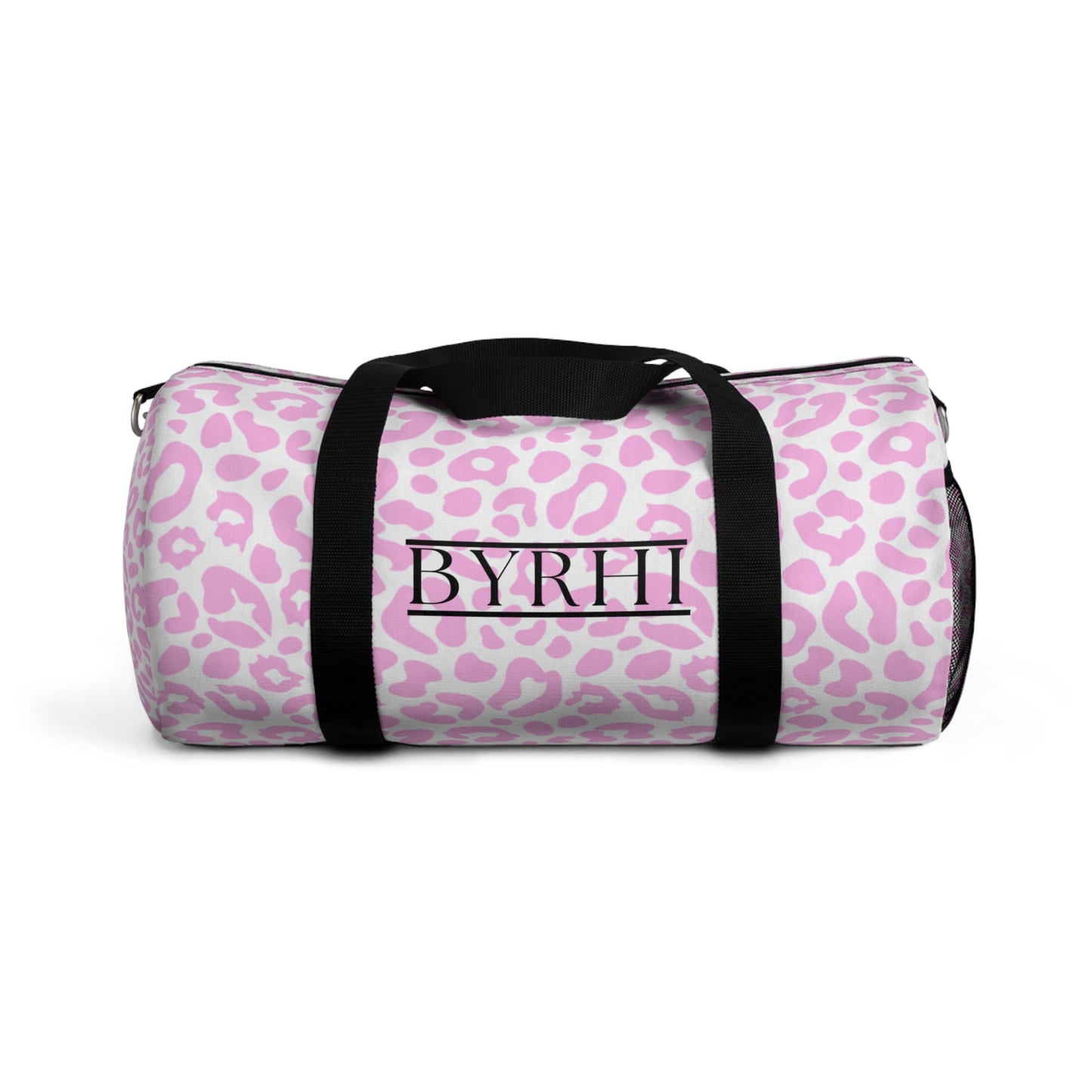Stylish Pink Leopard Print Duffel Bag