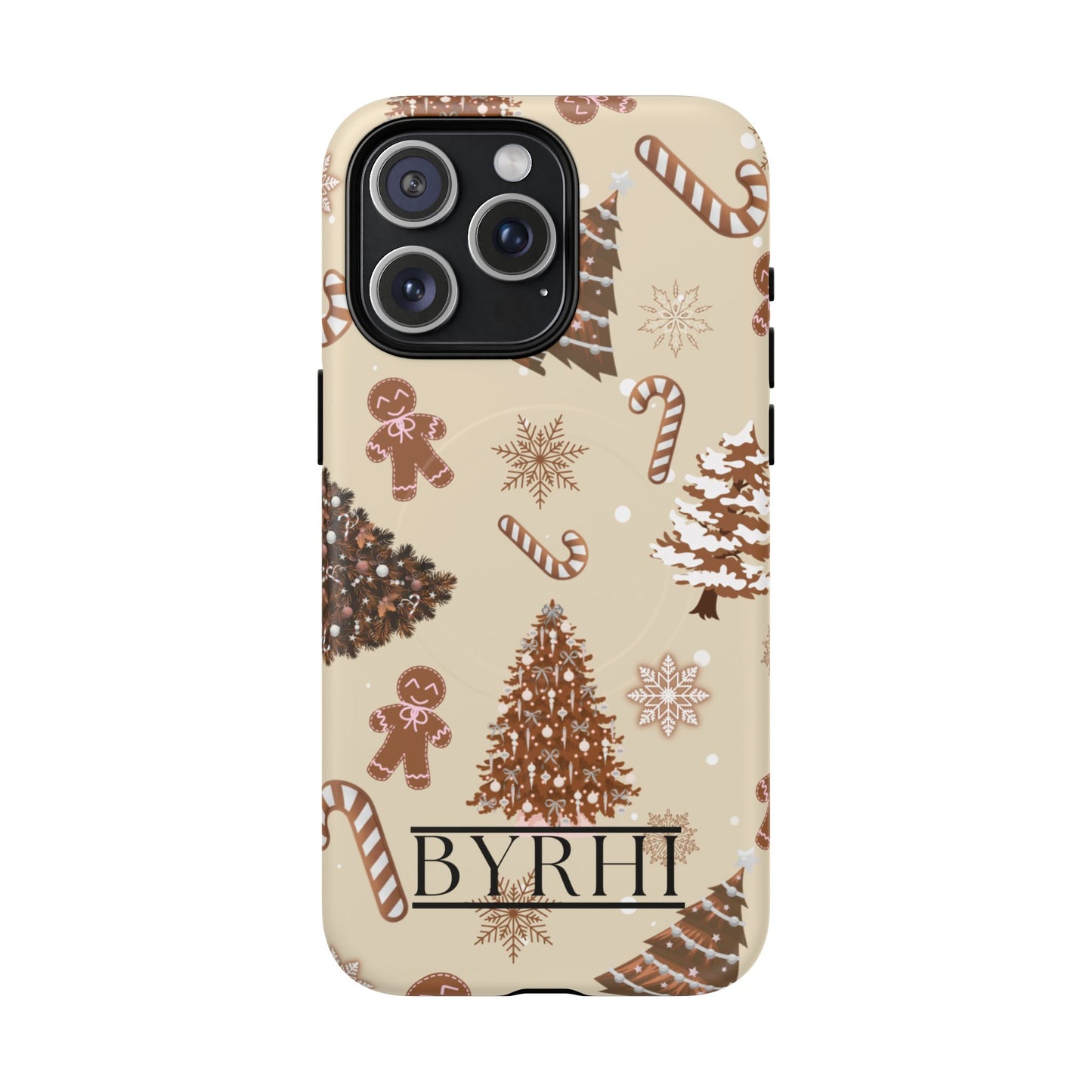 Brown Christmas Tough Phone Case | Stylish & Durable Protection