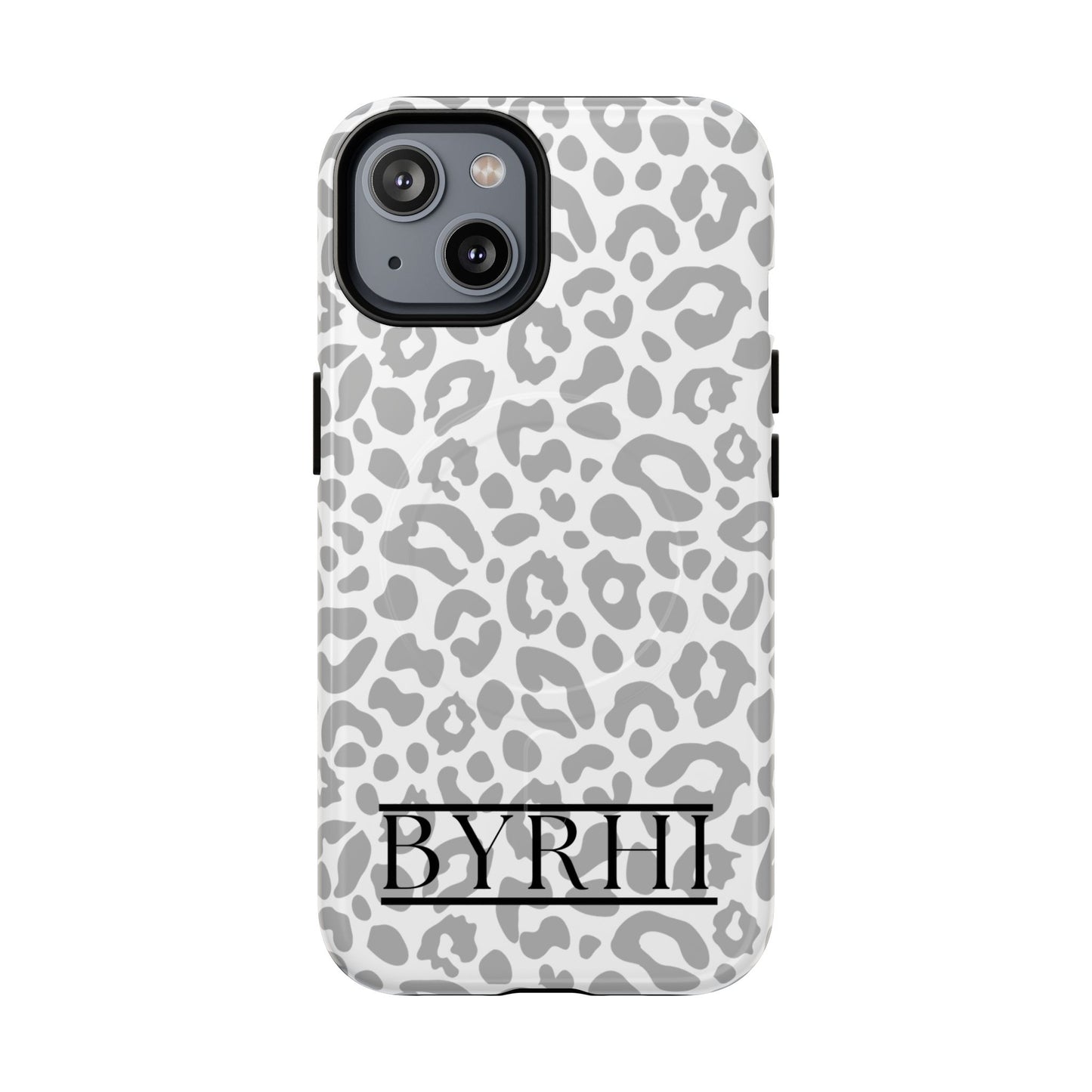 Grey Leopard Tough Phone Case | Stylish & Durable Protection