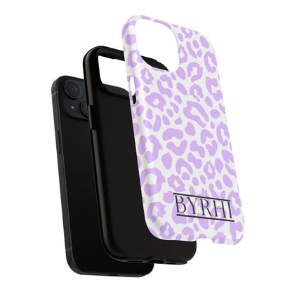 Purple Leopard Tough Phone Case | Stylish & Durable Protection