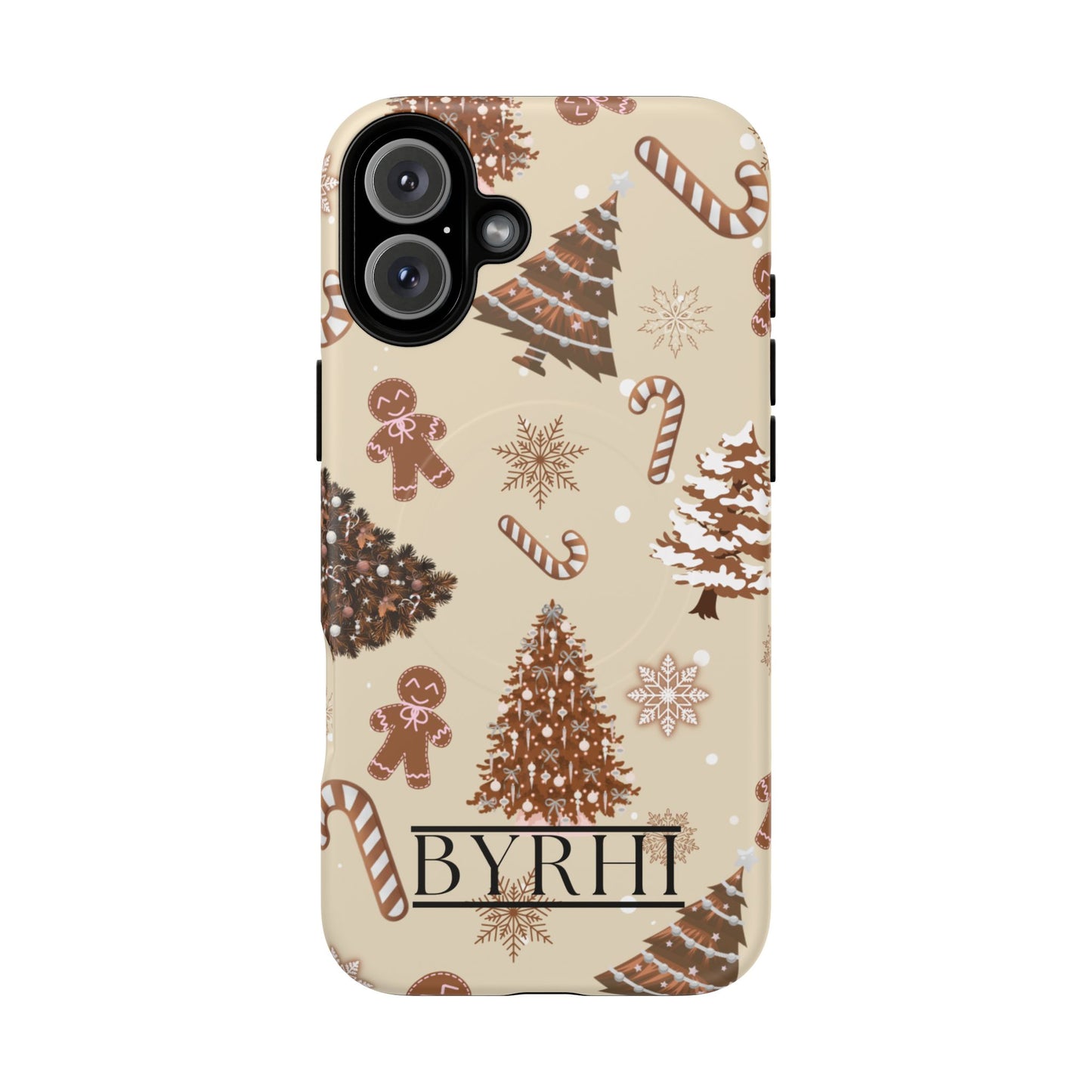 Brown Christmas Tough Phone Case | Stylish & Durable Protection