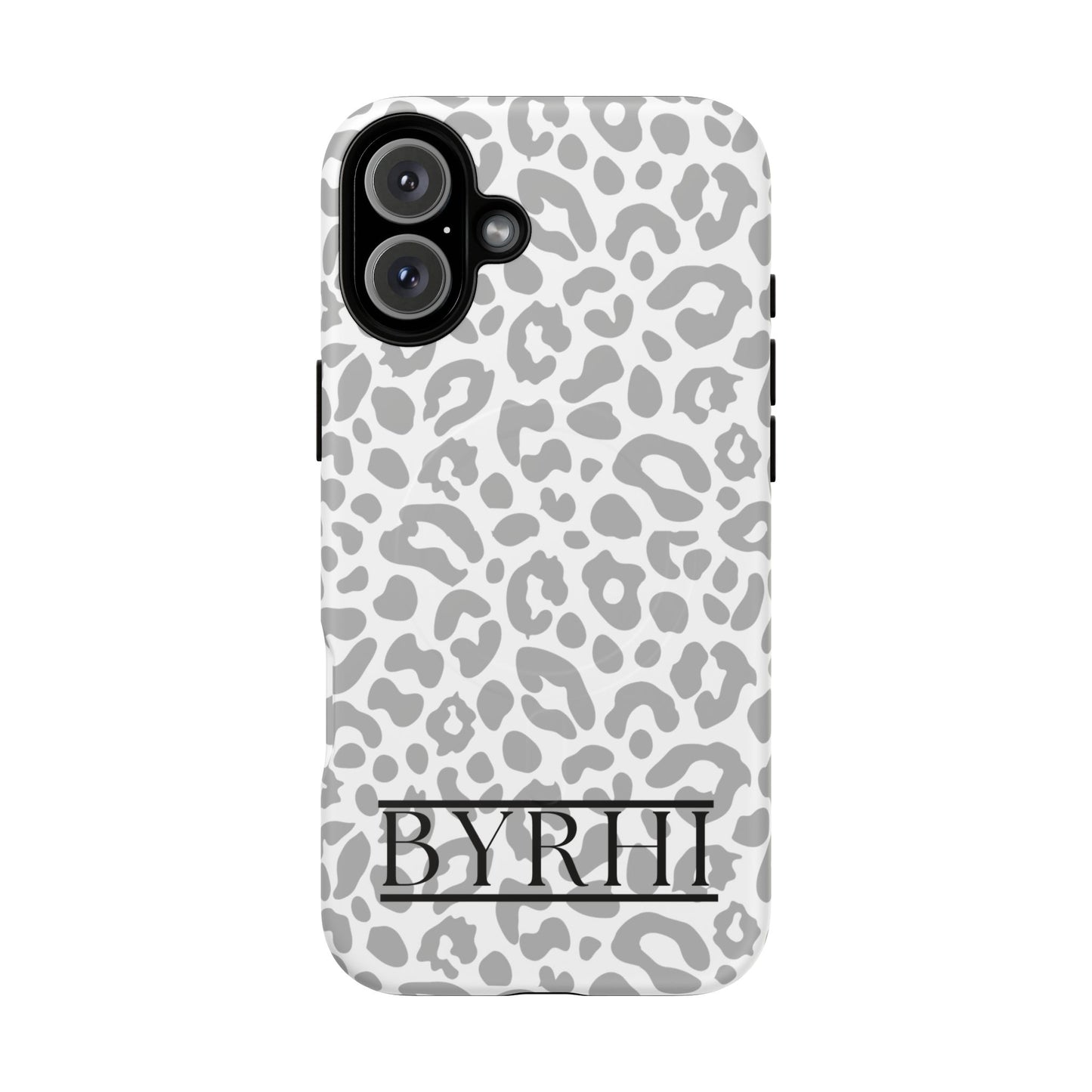 Grey Leopard Tough Phone Case | Stylish & Durable Protection