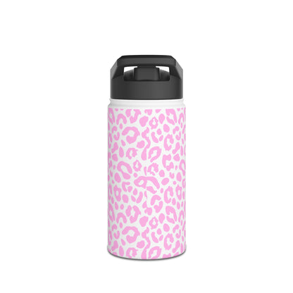 Pink Leopard Print | Stainless Steel Water Bottle
