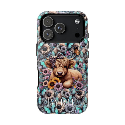 Highland Cow Tough Phone Case | Stylish & Durable Protection