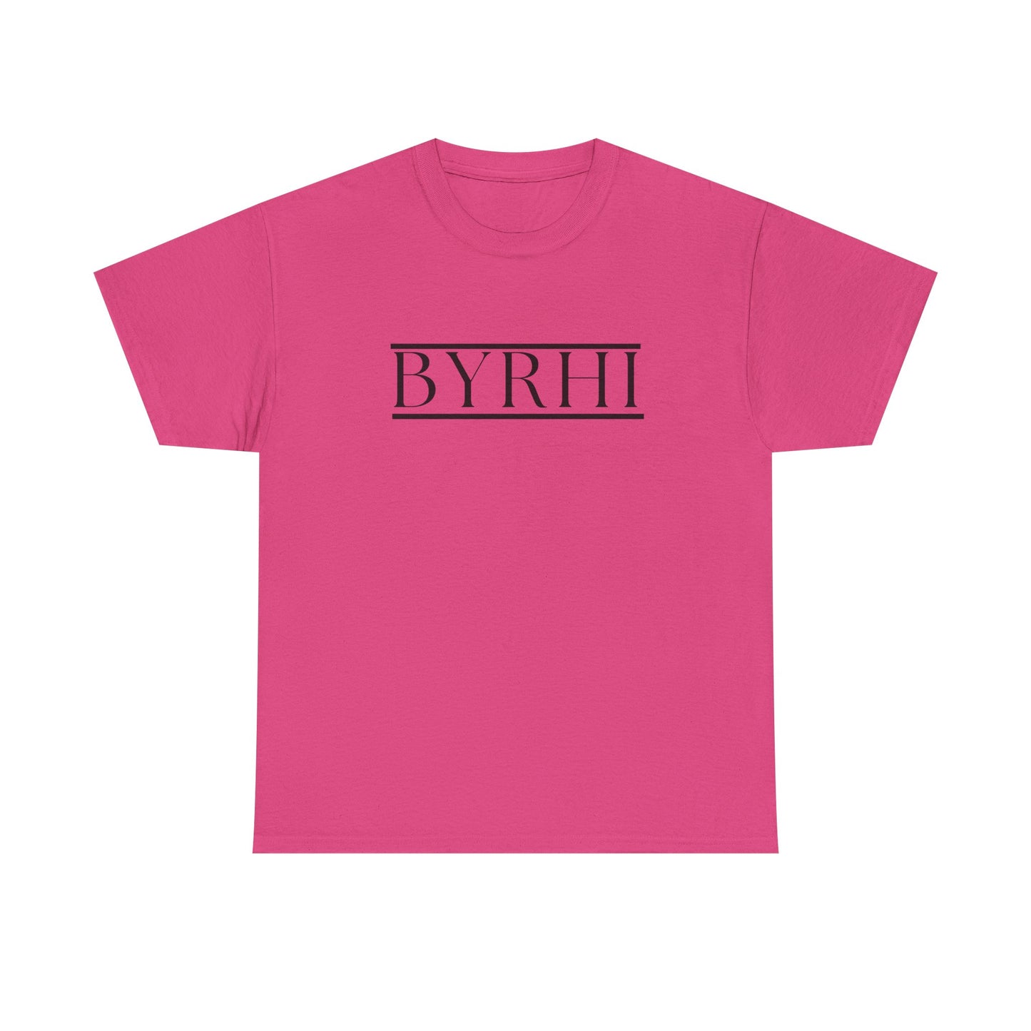 Minimalist Unisex Heavy Cotton Tee - Stylish BYRHI Graphic Shirt