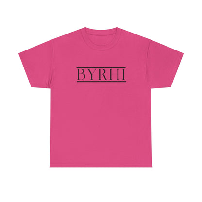 Minimalist Unisex Heavy Cotton Tee - Stylish BYRHI Graphic Shirt