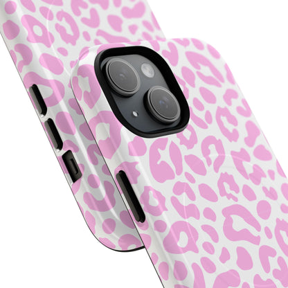 Pink Leopard Print Tough Phone Case | Stylish & Durable Protection
