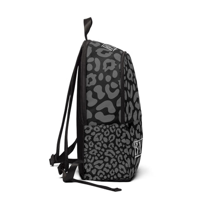 Grey Leopard Print Backpack - Stylish Travel Bag
