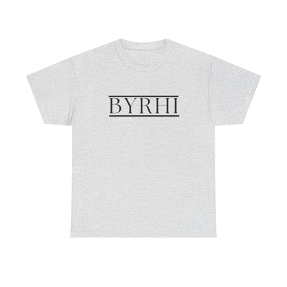 Minimalist Unisex Heavy Cotton Tee - Stylish BYRHI Graphic Shirt