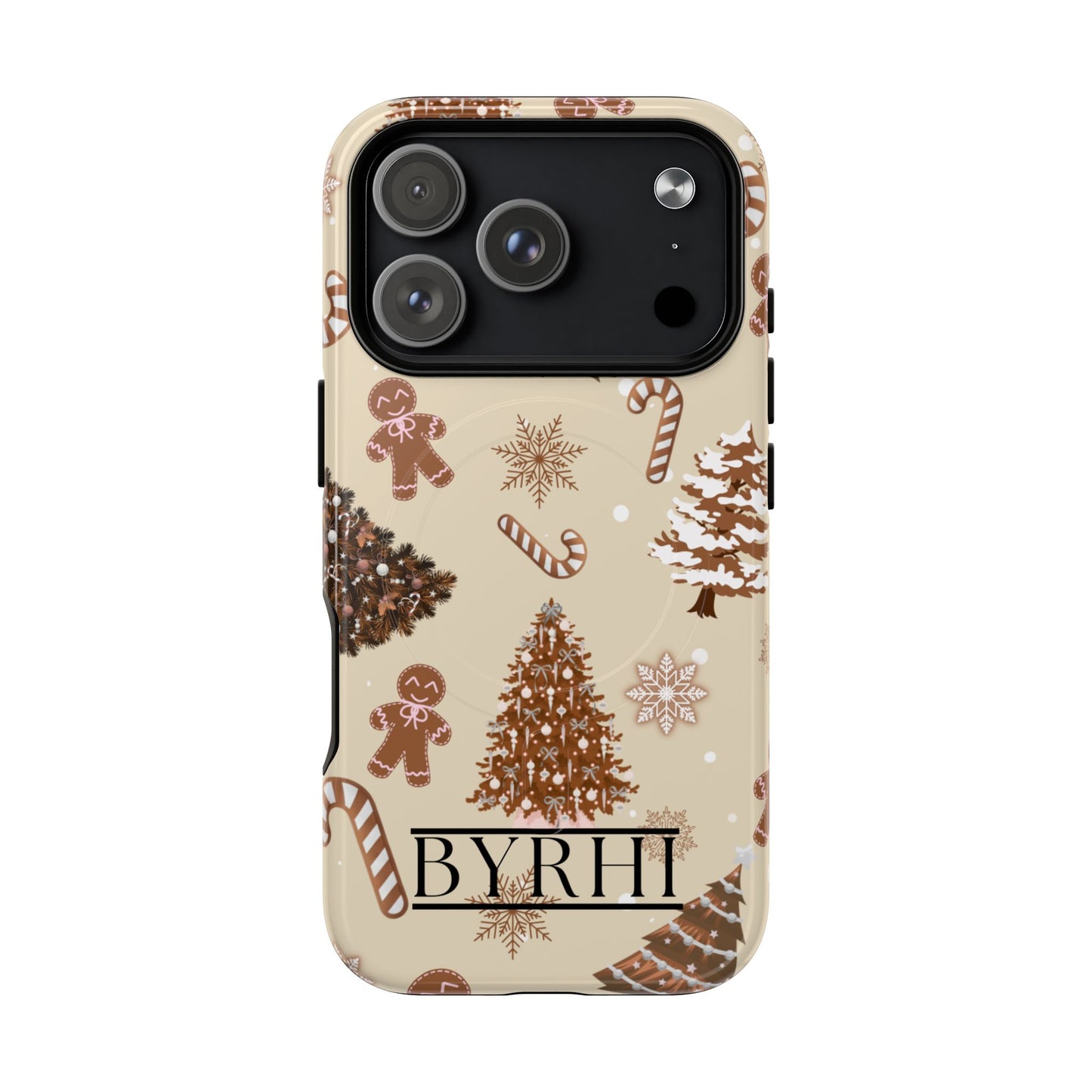 Brown Christmas Tough Phone Case | Stylish & Durable Protection