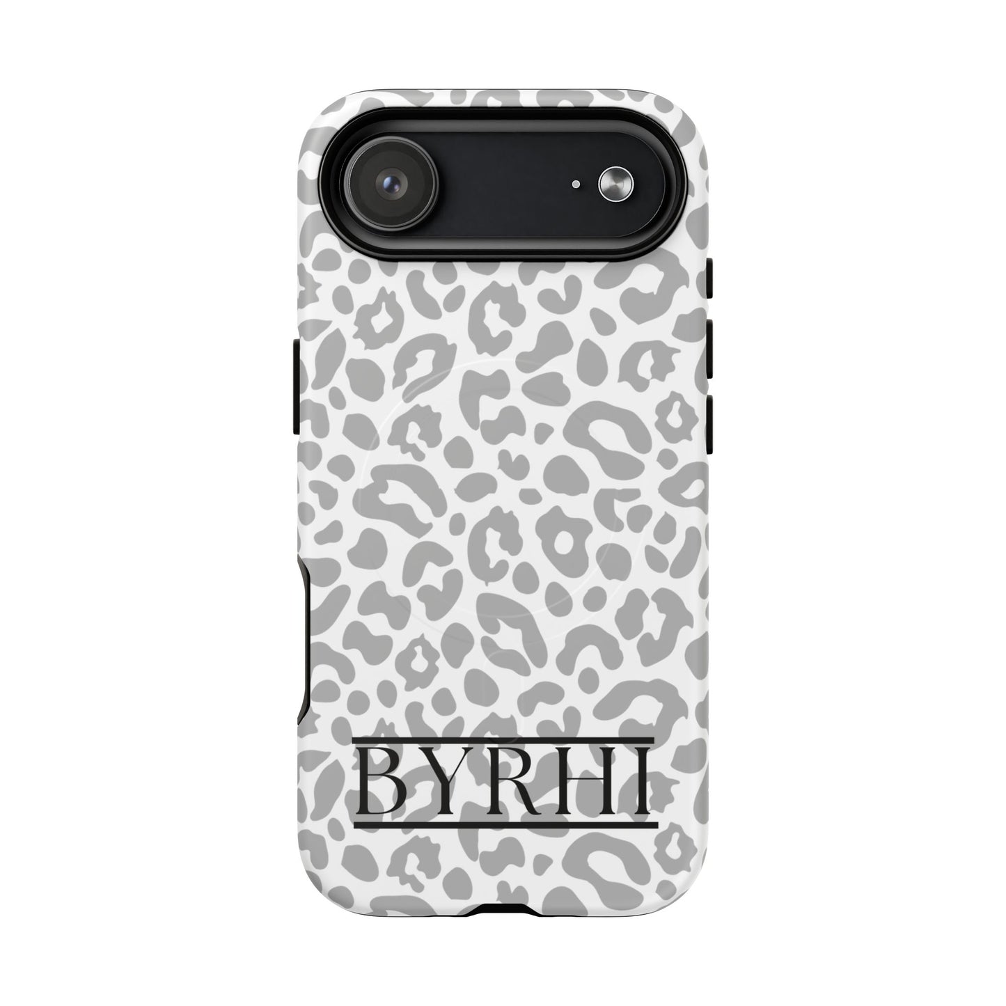 Grey Leopard Tough Phone Case | Stylish & Durable Protection