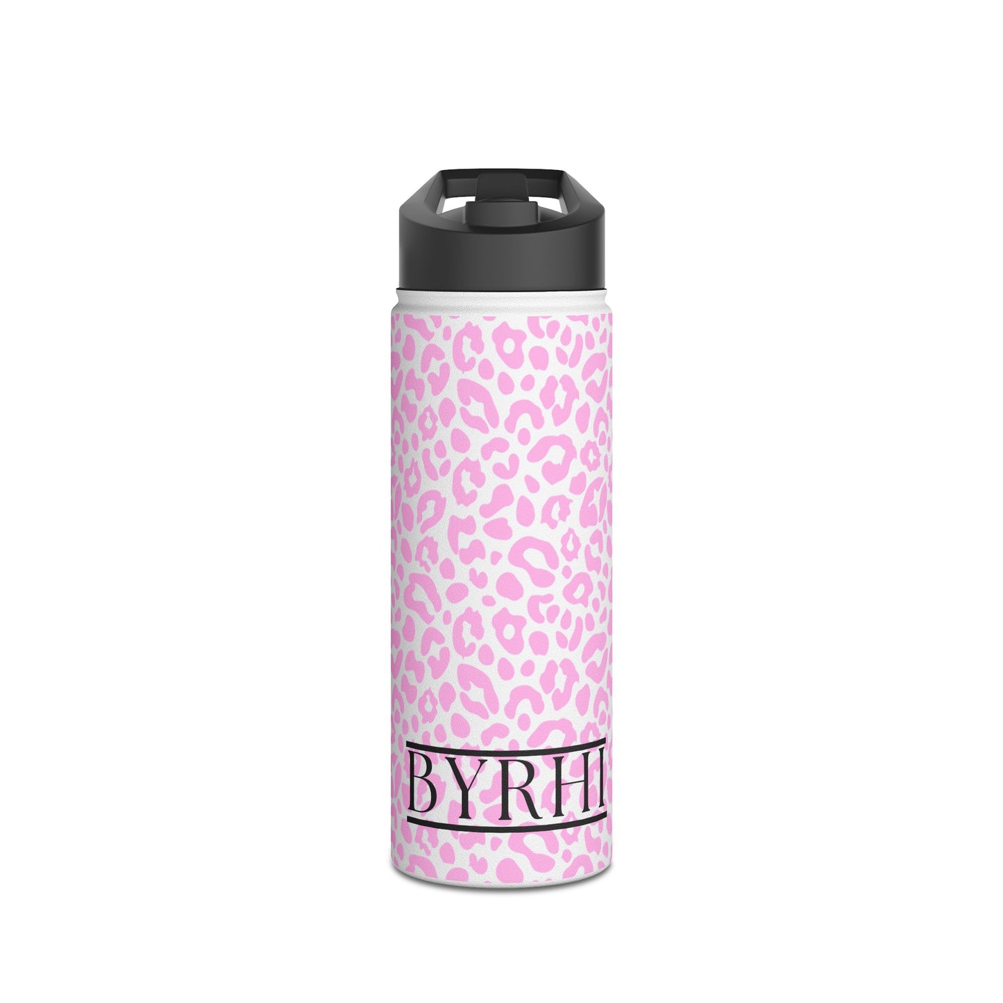 Pink Leopard Print | Stainless Steel Water Bottle