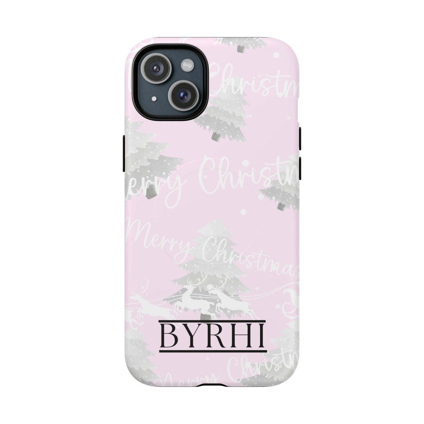 Merry Christmas Pink Tough Phone Case | Stylish & Durable Protection