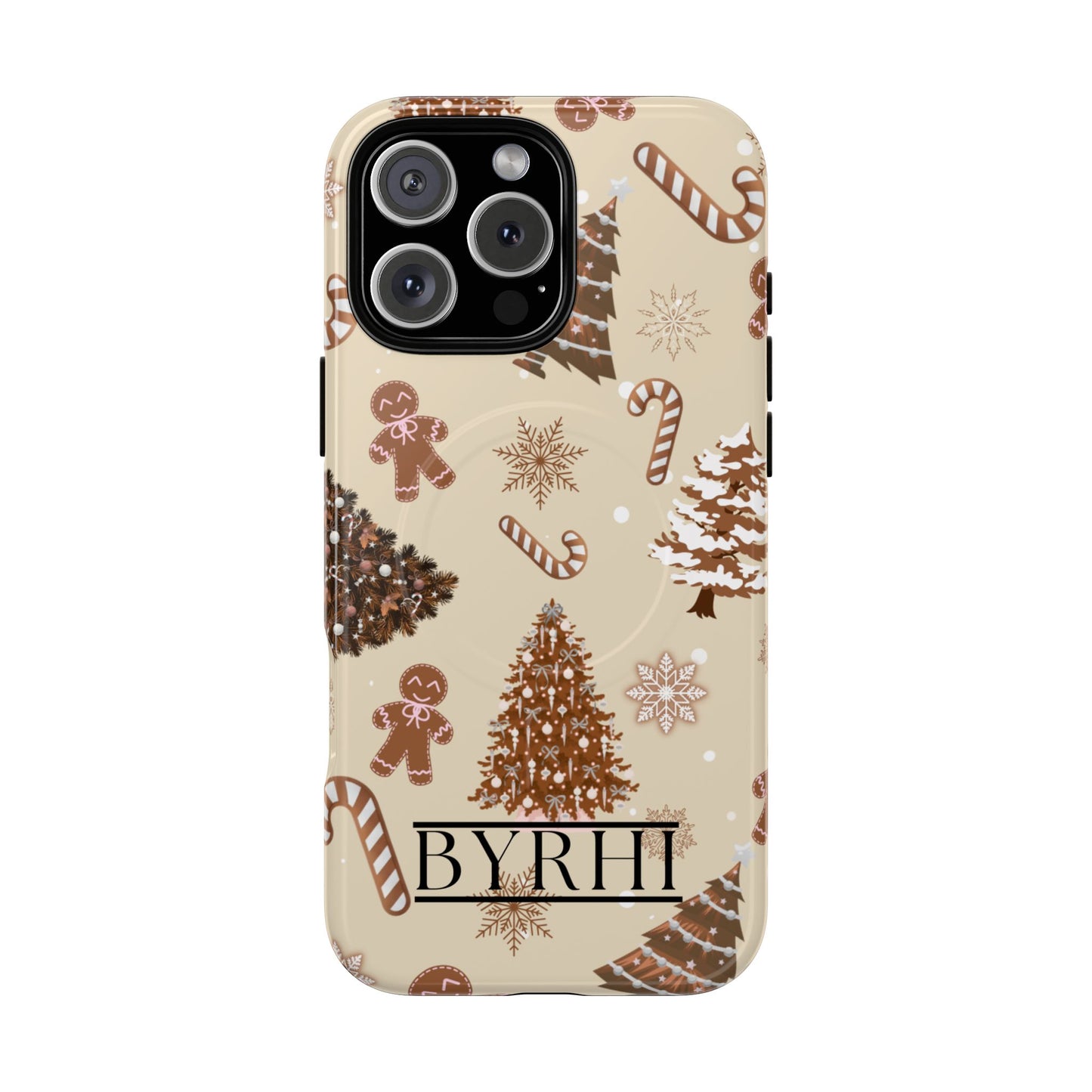 Brown Christmas Tough Phone Case | Stylish & Durable Protection
