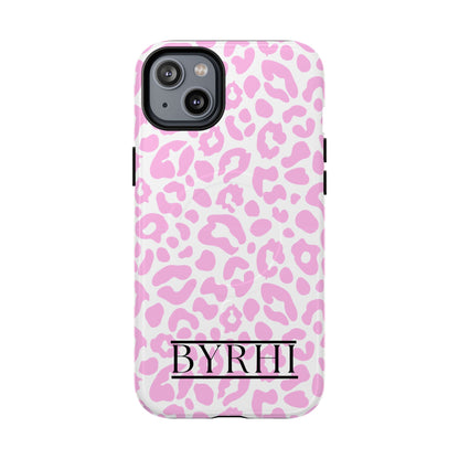 Pink Leopard Print Tough Phone Case | Stylish & Durable Protection