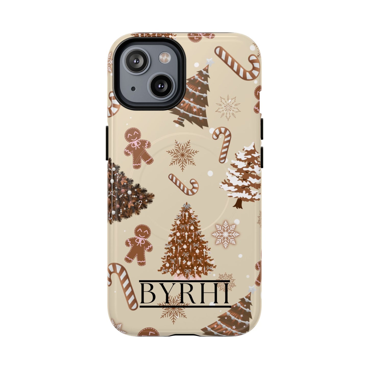Brown Christmas Tough Phone Case | Stylish & Durable Protection