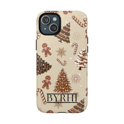 Brown Christmas Tough Phone Case | Stylish & Durable Protection