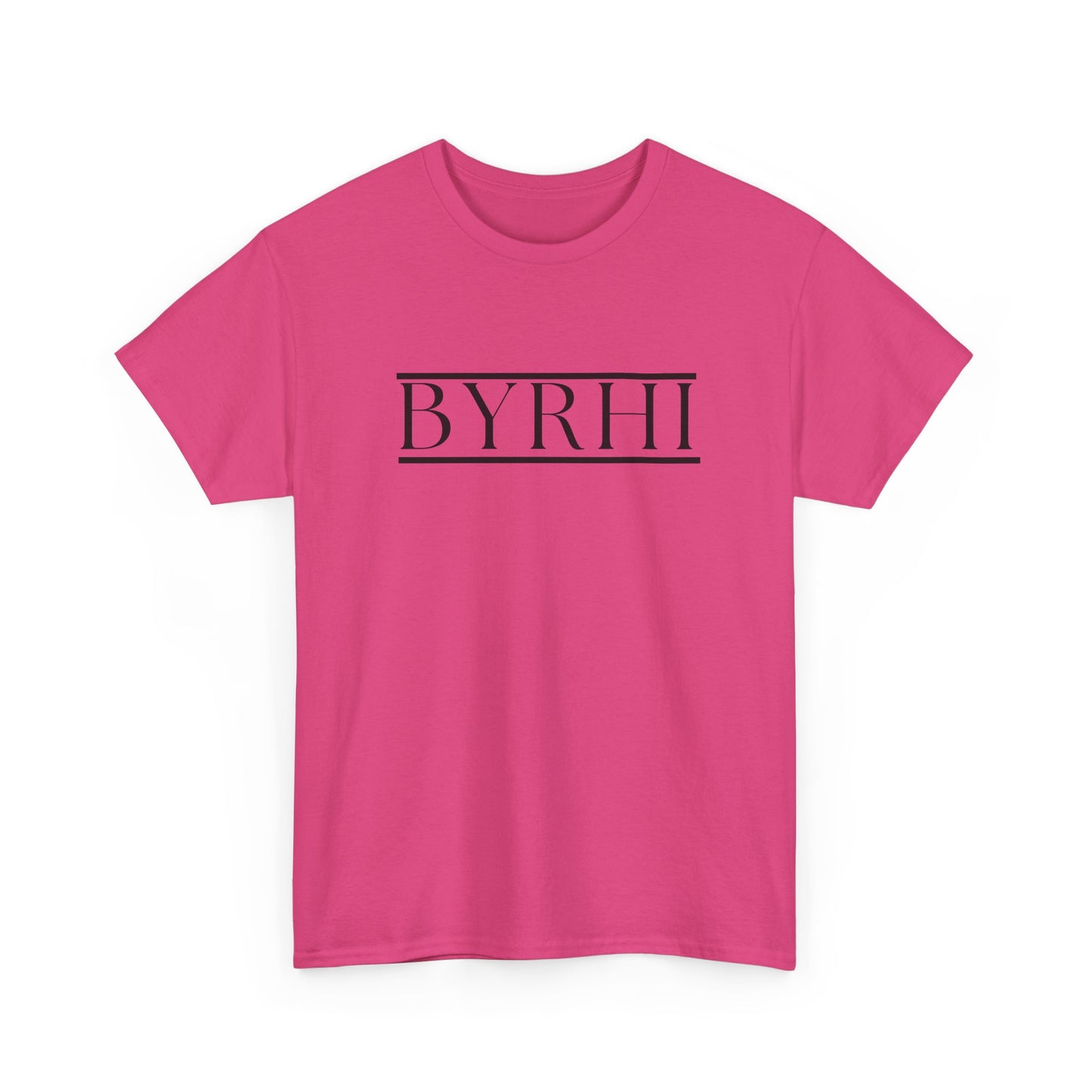 Minimalist Unisex Heavy Cotton Tee - Stylish BYRHI Graphic Shirt