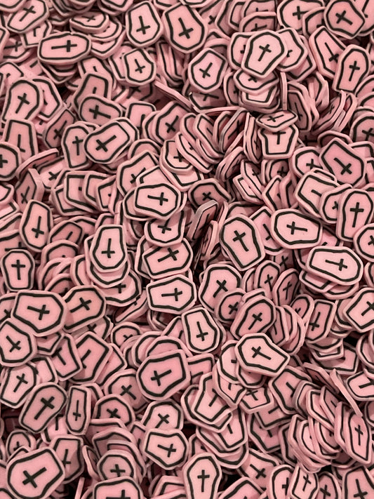 Pink Coffins Clay Pieces