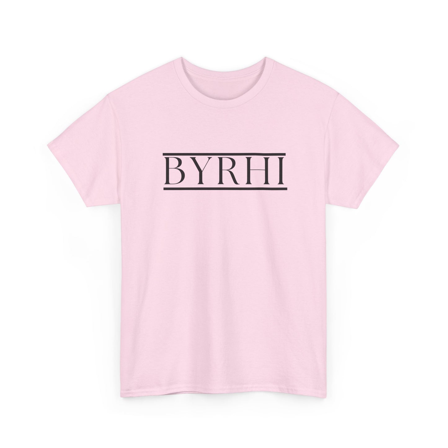 Minimalist Unisex Heavy Cotton Tee - Stylish BYRHI Graphic Shirt