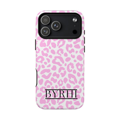 Pink Leopard Print Tough Phone Case | Stylish & Durable Protection
