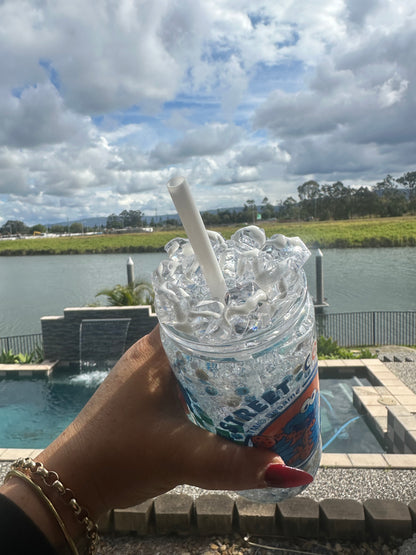 Cookie Monster  READY MADE CUP with clay pieces
