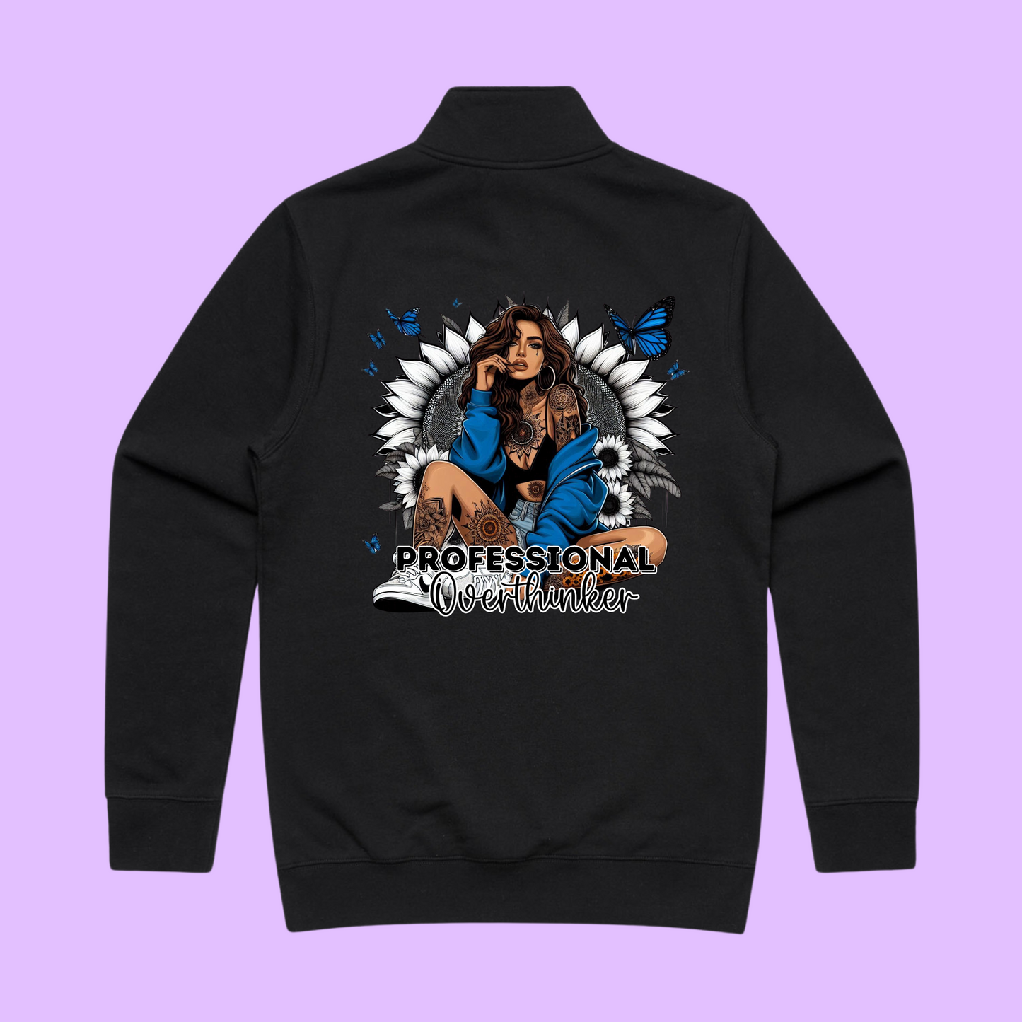 Stencil Half Zip Crew ( PREORDER) 5125