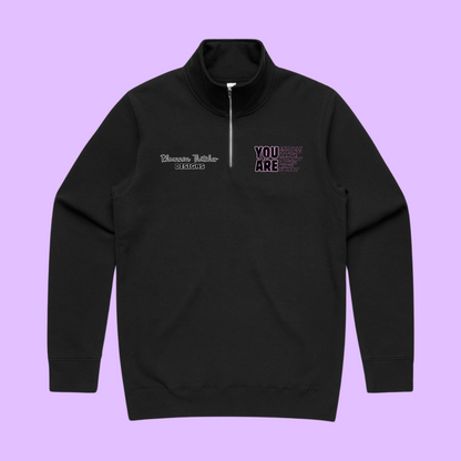 Stencil Half Zip Crew ( PREORDER) 5125