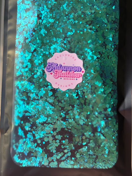 Metallic Teal - Chunky Glitter