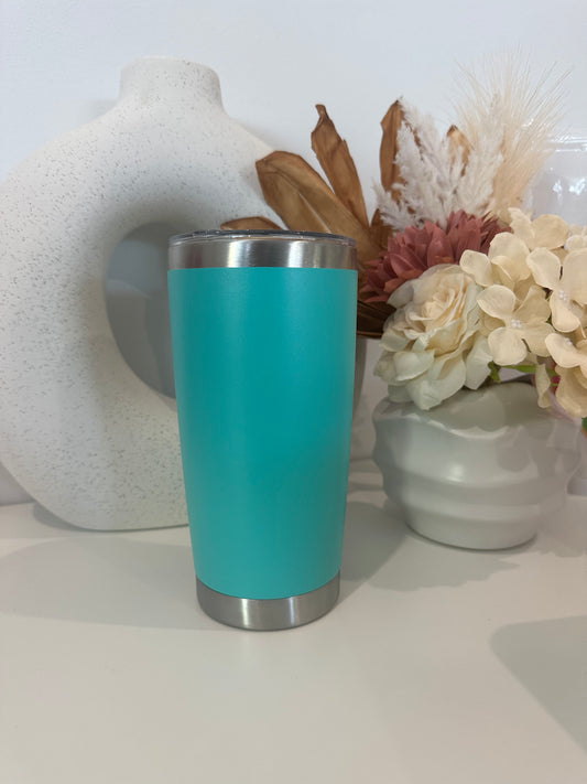 20oz Stainless Steel Cup- Teal Blue