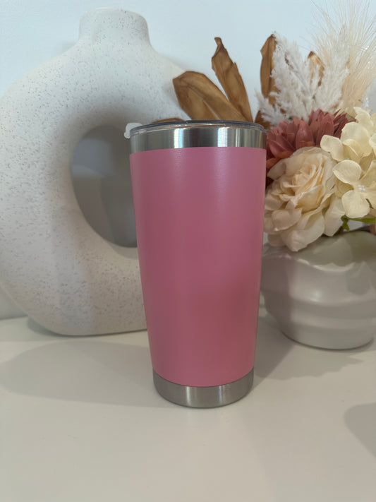 20oz Stainless Steel Cup- Light Pink