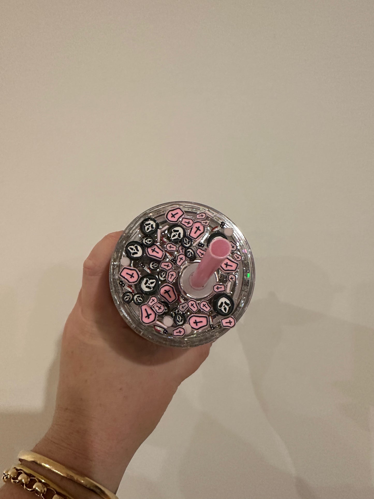 PINK HALLOWEEN READY MADE CUP -