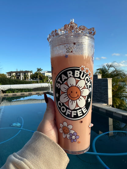 24oz Coffee Snowglobe Tumbler